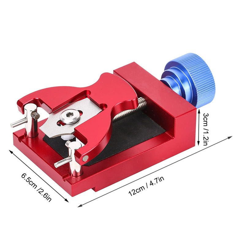 Watch Bezel Removal Tool, Watch Case Opener, Metal Watch Back Cover Opener Adjustable, Watch Back Remover Tool Professional, Watch Repairing Tool (Red Case Remover & Holder)