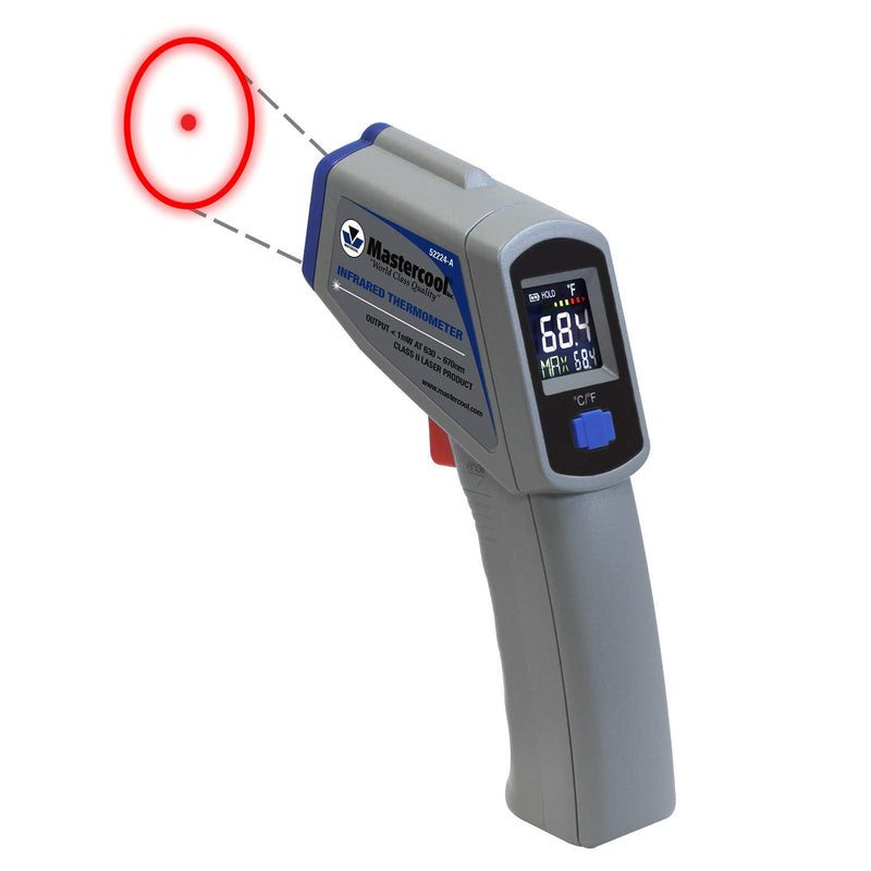 Mastercool Infrared Thermometer with Circular Laser, 12:1 Ratio, 52224-A-SP, Gray
