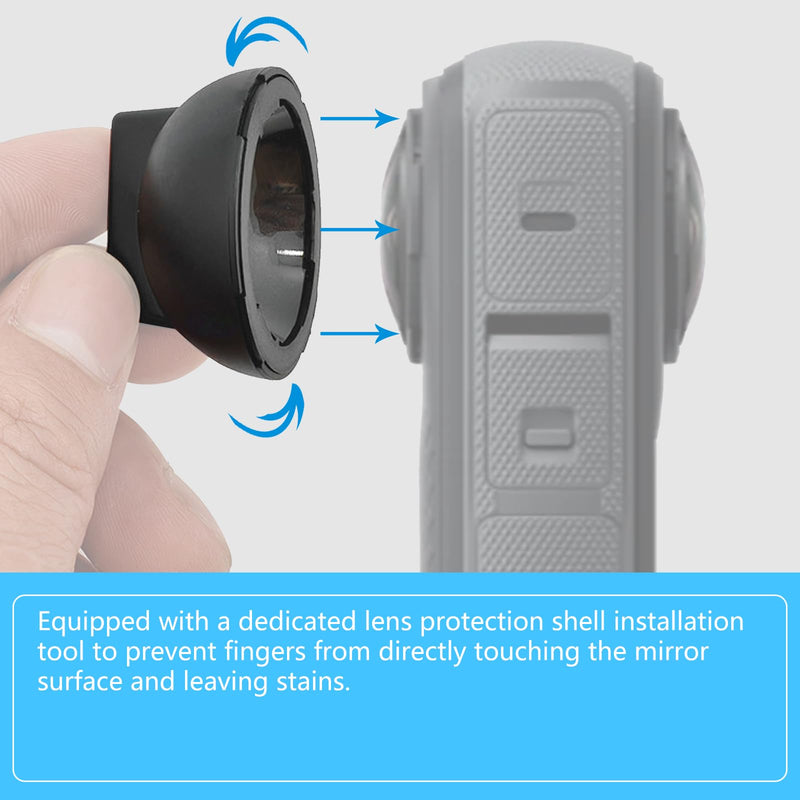 X4 Lens Guards Compatible with Insta360 X4 Premium Lens Protector Glass Protective Cover Lens Guards X4 Accessory