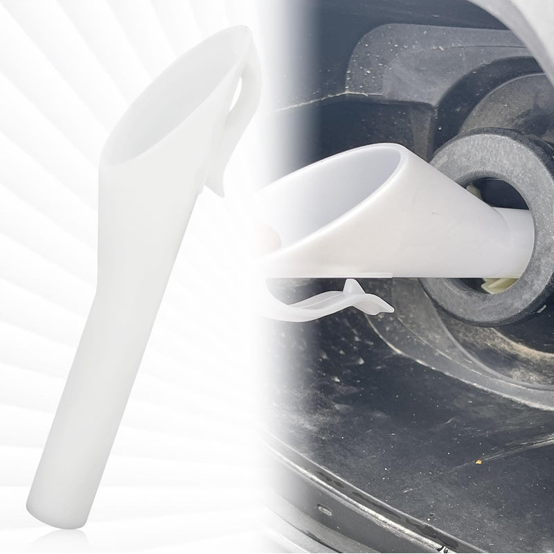 Capless Gas Tank Funnel 2PCS Fuel Funnel for Automotive Use for Ford Focus F150 Mercury Lincoln Mountaineer Mariner, Gas Funnel for Cars OEM#8U5A-17B068-EB 1782177 1833948 2050651(White) 2