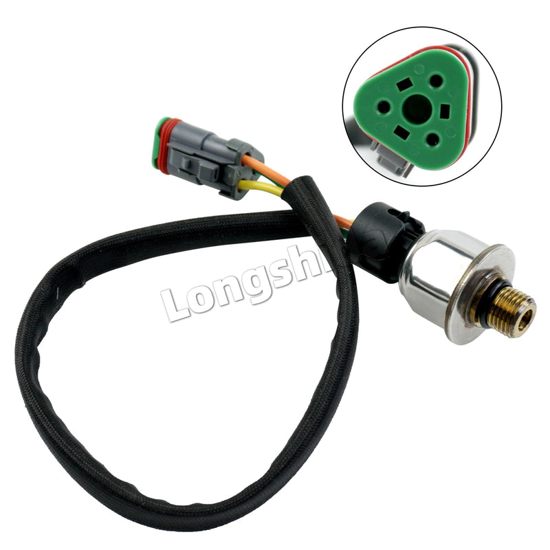 224-4536 Fuel Rail Pressure Sensor 3PP6-1 Compatible with Caterpillar On Highway Engines C7 C9 1946726