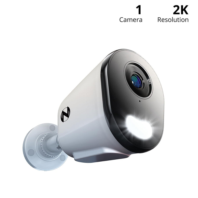Night Owl Wired IP 4MP Deterrence Camera with 2-Way Audio - White