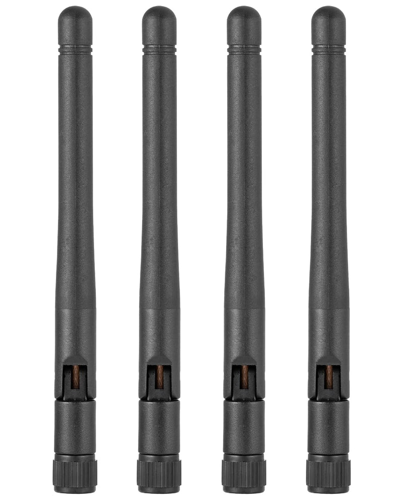 4PCS Dual Band WiFi Antenna 2.4GHz 5GHz 5.8GHz 3dBi MIMO SMA Male for WiFi Router Wireless LAN Card PCIe Card Router Video Surveillance Monitor 4pcs