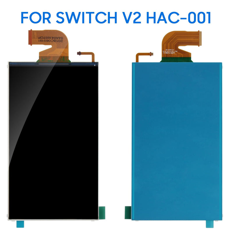 for Nintendo Switch HAC-001 V2 Screen Replacement, Replacement LCD Display Panel with Repair Kit & Tempered Glass, Fix Cracked Broken Screen and Dead Pixels, Easy DIY Repair Replacement Part
