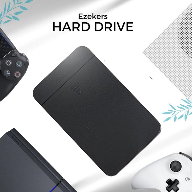 Portable 500GB External Hard Drive HDD — USB 3.0 & USB C for PC, Mac, PlayStation, Phone (Andriod and iPhone 15/16) & Xbox - Ultra Fast