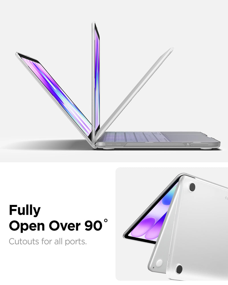 Spigen for MacBook Neo Case (2026), MacBook Neo 13-inch Case A18 Pro A3404, Air Skin Matte Finish Semi Clear Fingerprint Resistant Thin Hard Shell Cover, Frost Clear MacBook Neo 13" (A18 Pro, 2026)