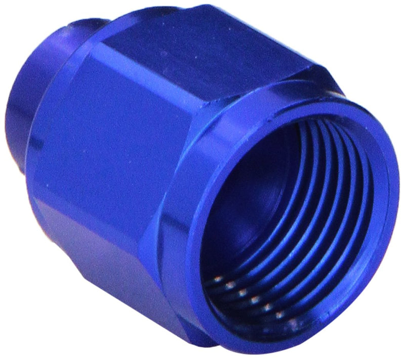 RUSSELL/EDEL 661970 Blue Anodized Aluminum -8AN Flare Cap Fitting 1 Count (Pack of 1)