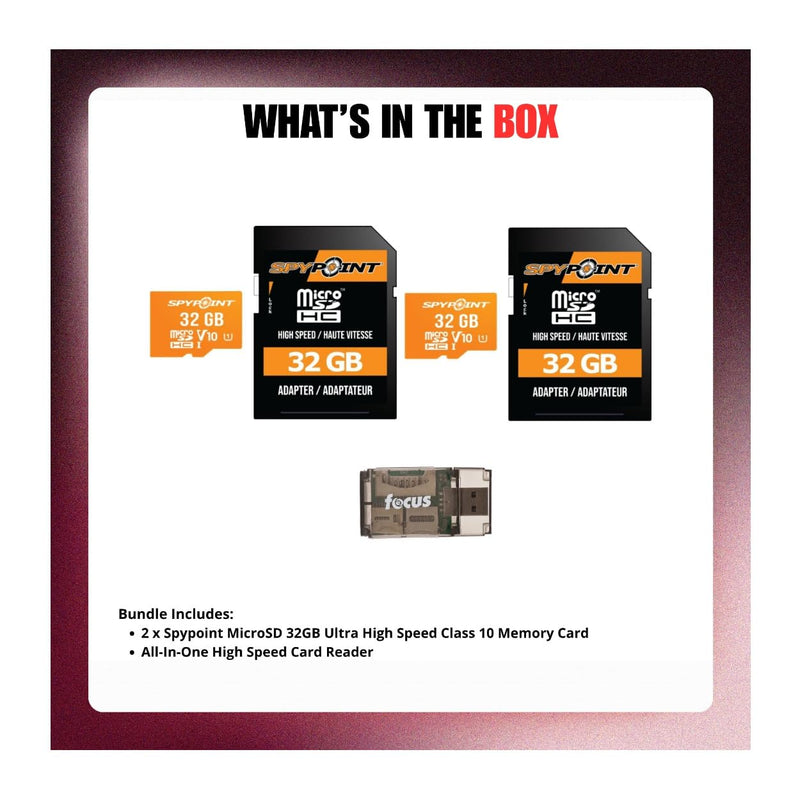 Spypoint 32GB microSD Memory Card Bundle