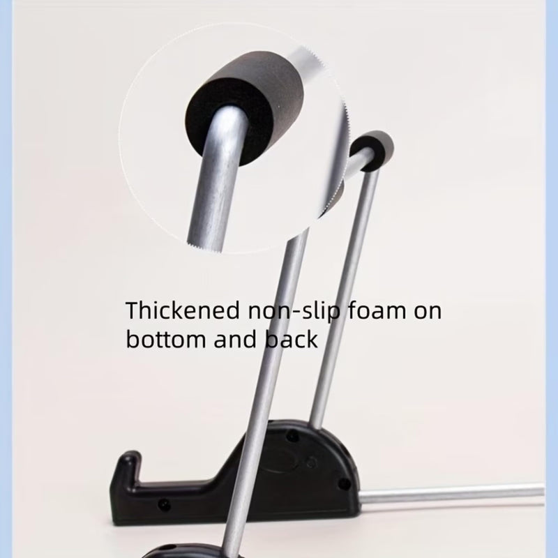Foldable Metal Tablet Stand—a Portable and Adjustable Desktop Stand Suitable for Various Settings, Including Home, Office, and Travel.