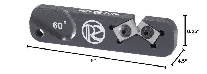 Redi-Edge Portable Knife Sharpener - Military-Grade Pocket knife Sharpener with Duromite Sharpening Element - Honing Rod at 60° for Kitchen, Home & Hunting - Compact Travel Knife Honing Rod