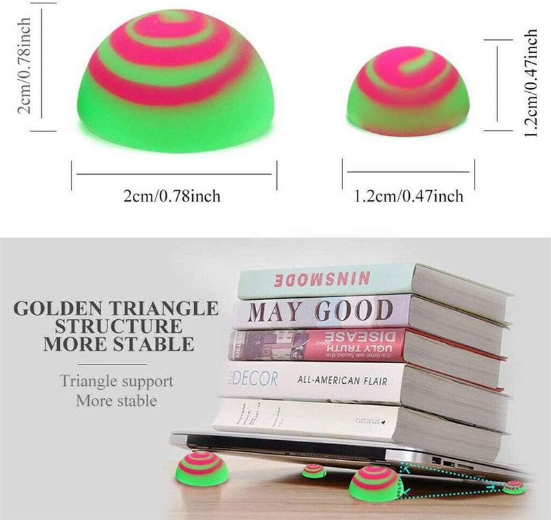Arinda Laptop Cooling Pads Ball Cooler Universal Practical Notebook Skidproof Ball Yellow