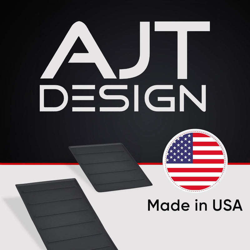 AJT DESIGN Center Console Tray Liner for Toyota Tundra (2022+) & Sequoia (2023+) | Non-Slip Mat & Anti-Rattle Center Console Organizer Tray - 2 Piece | Easy Installation-Made in USA Pack of 2 2022+ Tundra SR, SR5, Limited & 2023+ Sequoia