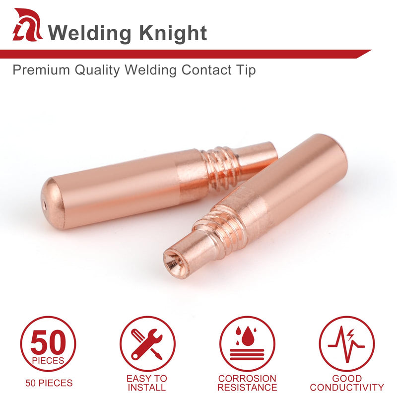 MIG Welding Contact Tips .035"(0.9mm) for Miller MDX Series MIG Gun Use with Miller MDX Diffuser D-M100 D-M250 T-M035 (50-PK) .035" 50-PK