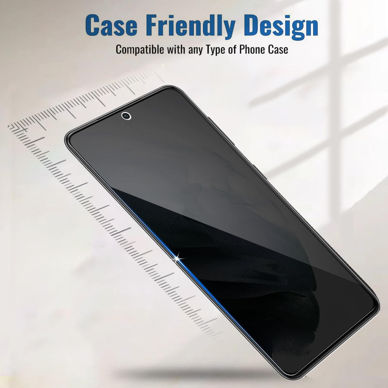 Lyphpe【3 Pack Privacy Screen Protector for samsung galaxy S21FE 9H Tempered Glass Anti-Spy Private Film Compatible for Samsung S21FE Case Friendly