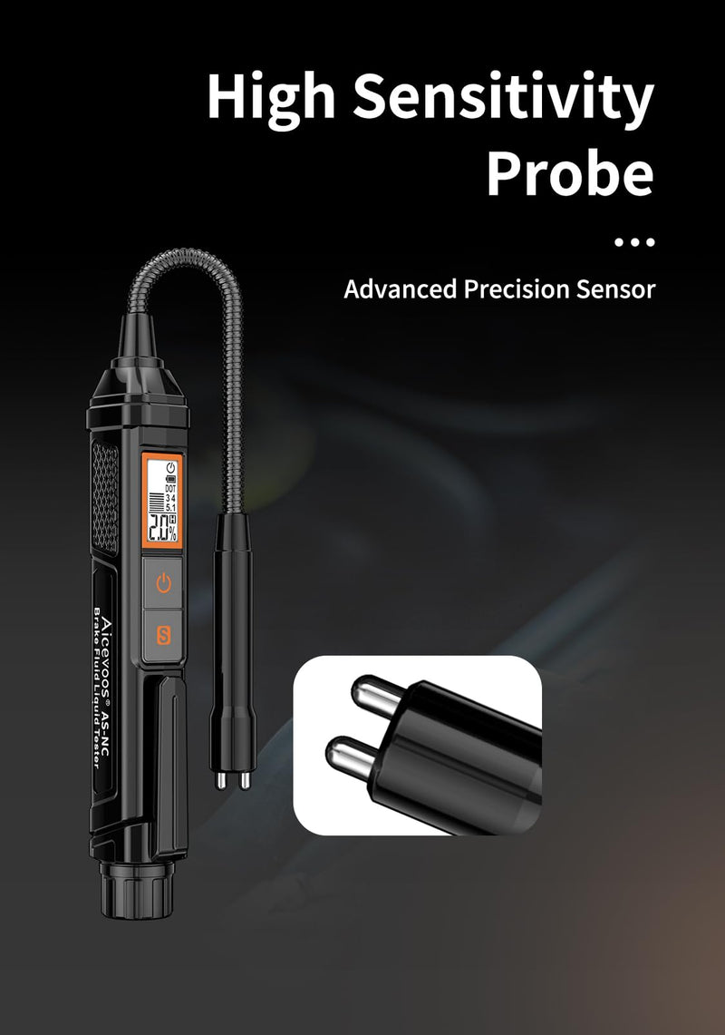 NC Brake Fluid Tester Pen Brake Fluid Test Strips, Calibrated for DOT3 DOT4 DOT-5.1 Brake Fluid