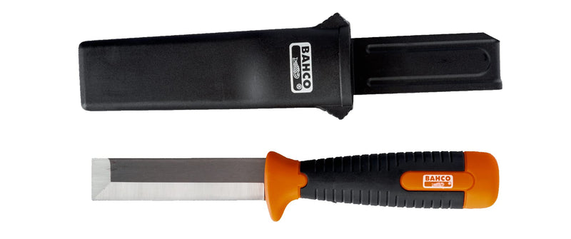 Bahco BAH2448 Chisel Knife with case , Black