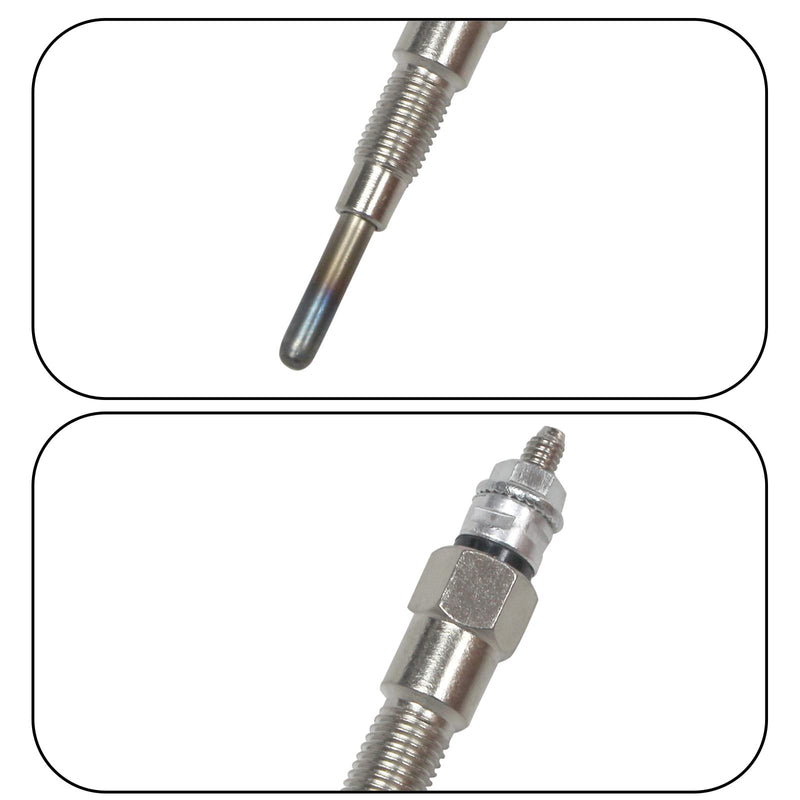 OE Number# 16851-65510 16851-65512 Glow Plug 4PCS For Kubota D722 D902 D905 D1005 D1105 V1505 V1305 Z482 RTV900 RTV1100, Tractor B1700D B1700E ZD326 ZD331, Mower BX1800D BX1830D, 168516551 4pcs 16851-65510