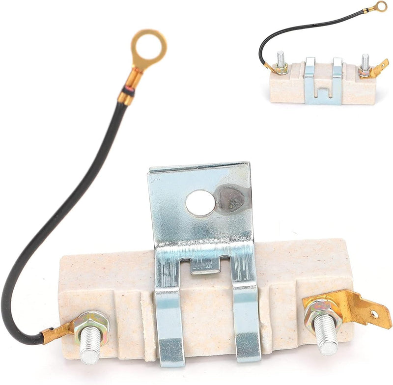 Ignition Coil Resistor, Metal Ceramic Ballast Resistor Wear Resistance Device Automotive Replacement Parts Accessories for 1.5 Ohm Classic Car Automobile Fuel Injection Resistor Units 1PC