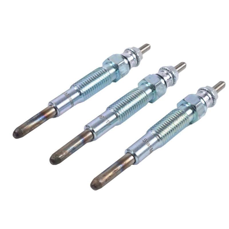 ZTUOAUMA 3X Glow Plugs SBA185366060 SBA185366190 Compatible with Ford 1100 1110 1200 1210 1300 1310 1510 1710 1900 1910 2110 New Holland 1630 1715 1720 1725 1925 LX465 LX485 LX565 LX665 3PCS