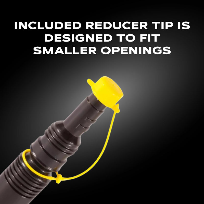 EZ-POUR HI-FLO Spout with Reducer Tip & Vent Kit (2 Pack) | Fits 1-3/4" Openings | Compatible With All EZ-POUR Adapters | Reducer Fits Older Tanks, Water Jugs, and Industrial Containers | Replacement Spout Kit (60060AZ)