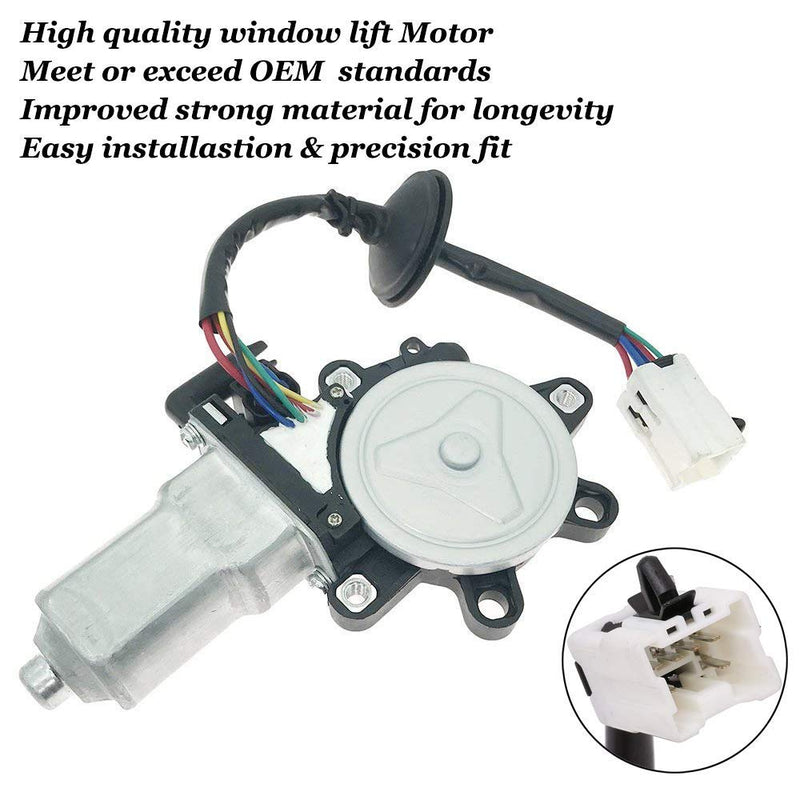 Window Lift Motor Front Left Driver Side for 2003-2009 Nissan 350Z 2003-2007 Infiniti G35 2 Door Coupe Model Replace 80731-CD00A 80731CD00A