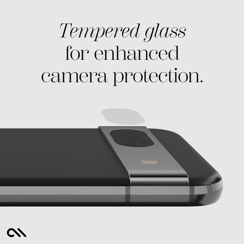 Case-Mate Google Pixel 8a Camera Lens Protector | Dual-Layer 9H Tempered Glass, Ultra-Thin Camera Lens Cover | Premium Anti-Scratch, Anti-Fingerprint & Anti-Shatter Material| Crystal Clear Night Shots