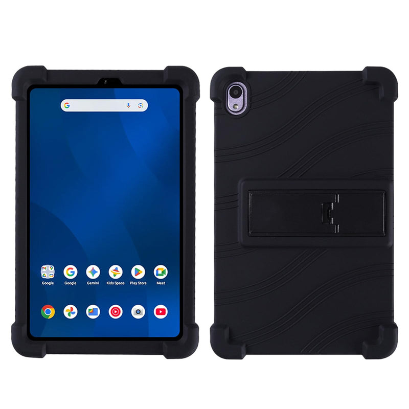Case for Walmart Onn 7 inch Core Tablet 2026 Model (TBBLU36020962), Kids Friendly Soft Silicone Adjustable Stand Cover for Onn 7 inch Gen 5 2026 Tablets (Black) Black