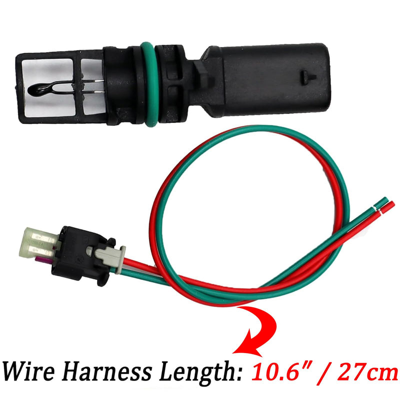 Air Charge Temperature Sensor & Connector Harness Pigtail for Chrysler Dodge Avenger Challenger Charger Durango Grand Caravan Journey Jeep RAM IAT 2011-2024 Replaced OE# 5149182AA, 5149182AB