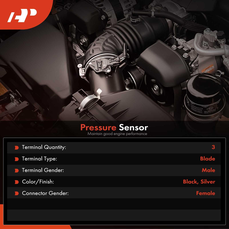 A-Premium A/C Pressure Sensor Switch [3 Pins] Compatible with Ford F-150, Escape, Fusion, F-150 Lightning, F-250/F-350/F-450/F-550 Super Duty, F-650, F-750 & Lincoln MKZ, MKX, MKC, MKS, MKT
