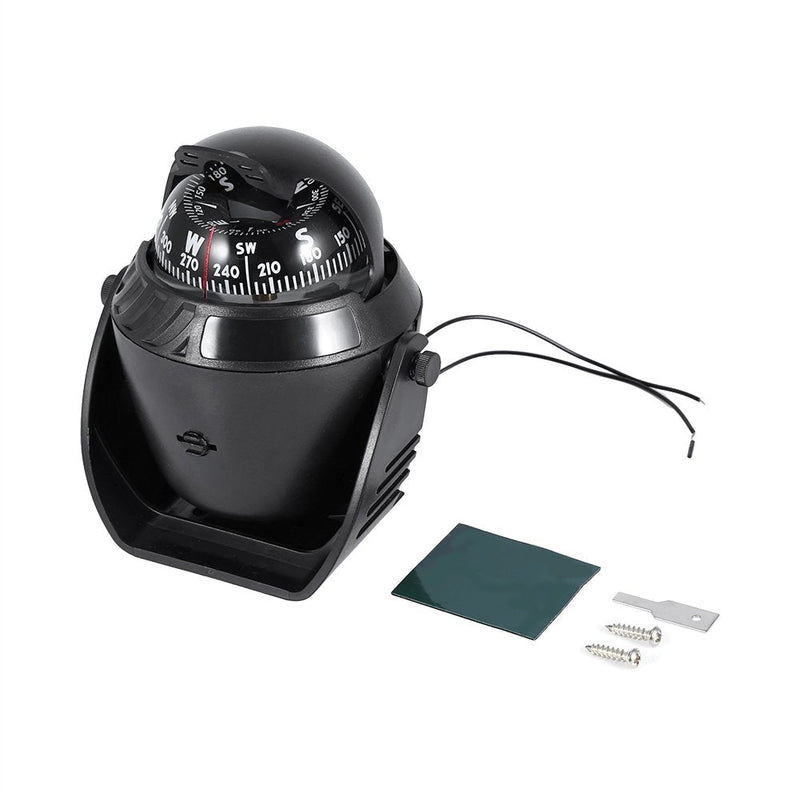 Digital Marine Compass,Outdoor Compass High Precision Led Light Pivoting Compass Navigation Electronic Navigation Compass for Car Boat Marine Ejoyous Compass Richie Compass for Boat