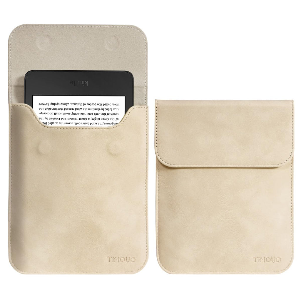 TiMOVO 6 Inch Sleeve for All-New Kindle 2022/Kindle 2019/Kindle Paperwhite 6.8 Inch/Kindle Voyage/Kindle (8th Gen, 2016)/Kindle Touch/Kindle 4/5, Protective Pouch Bag Case Cover, Apricot