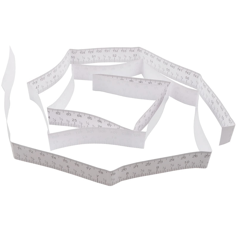 WIN TAPE 1.5 Meter Infant Disposable Paper Tape Measure Pack of 100 Paper Rulers