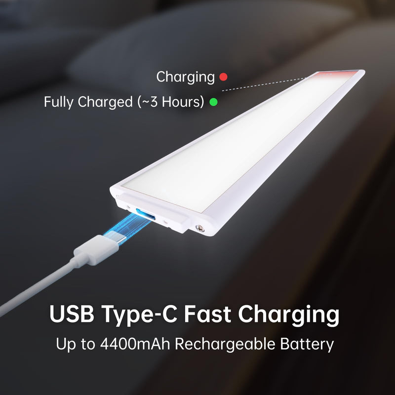 15 Inch Under Cabinet Lighting, Expandable LED Cabinet Light with Sensor Controls, Adjustable Color Temperature & Brightness, Wireless Magnetic Installation 15 Inch
