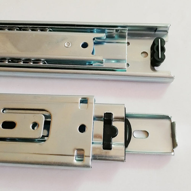 6 inch Length Full Extension Drawer Slides Telescopic Ball Bearing Slide Rail for Furniture 1 Pair (Pack of 2) 6 Inch (Pack of 2)