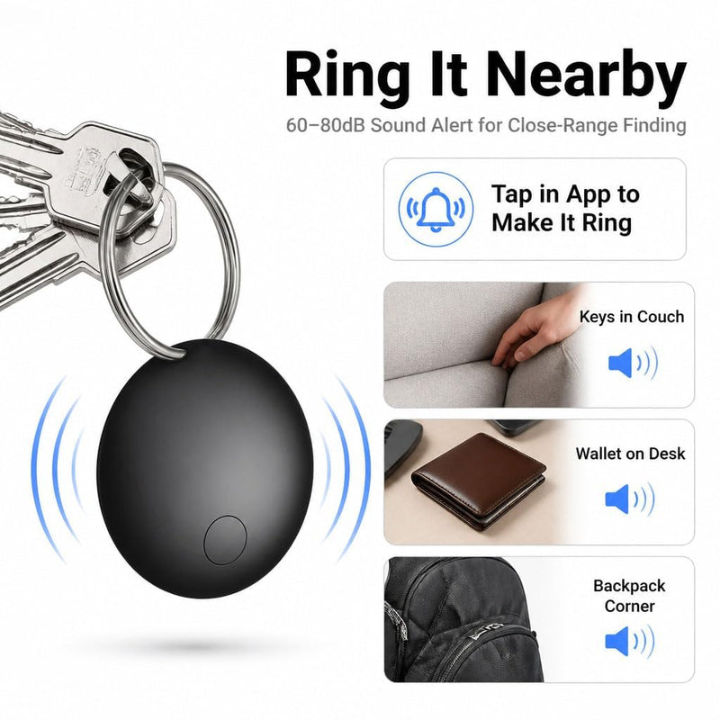GPS Tracker for Vehicles No Monthly Fee (Android Only) - 2 Pack | Mini Car Tracker Tag, Tracking Devices, Hidden Compatible with Google's Find Hub for Pet, Car, Key, Luggage