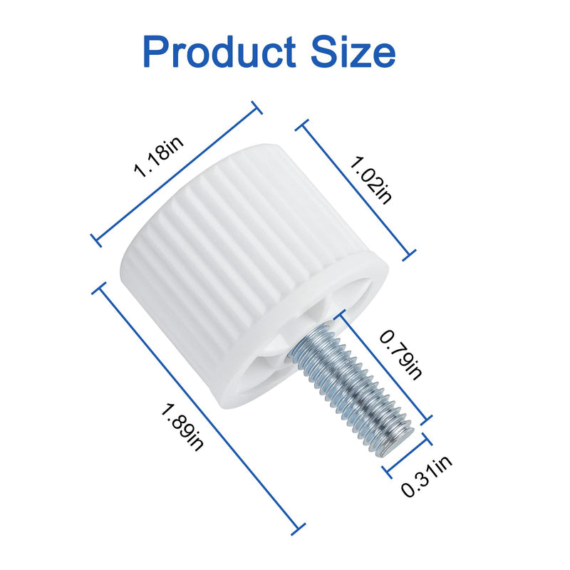 5304518536 5304518500 Freezer Foot Compatible for Frigidaire Freezer Foot Replacement Part, Made of Durable Metal Materials, Long-Lasting and Reliable