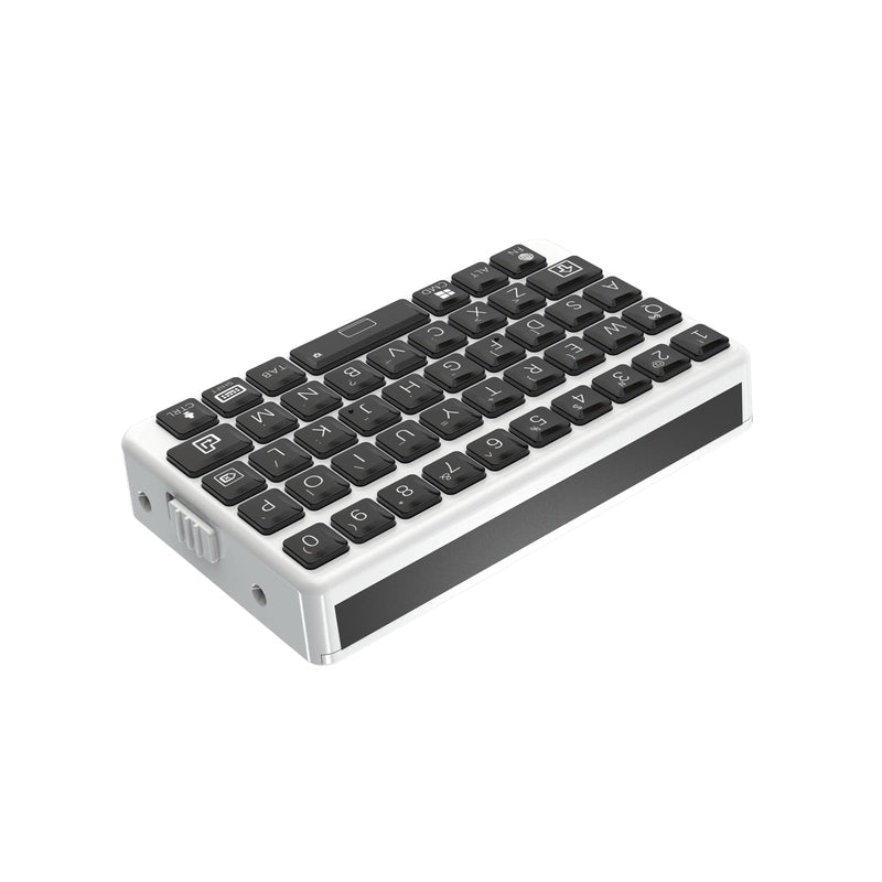 EXknight Mini Keyboard - Wireless Bluetooth Keyboard, Retro Clicky Style | Black&White, Compatible With iOS, iPhone, iPad, Mac, Android, Smartphone & Tablet White&Black