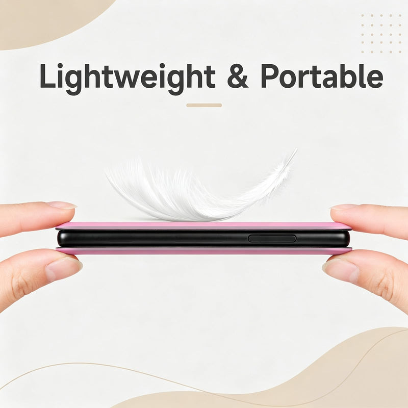 Magnetic Case for Xteink X4, Premium PU Leather Cover (Sakura Pink) | Secure Magnetic Attachment ,Ultra -Thin Lightweight ,with Magnetic Closure Sakura Pink