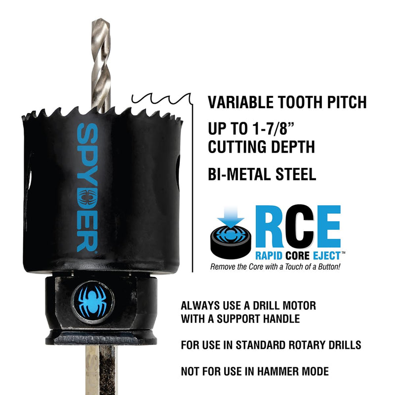 Spyder 600101 Rapid Core Eject Hole Saw, 4-Inch