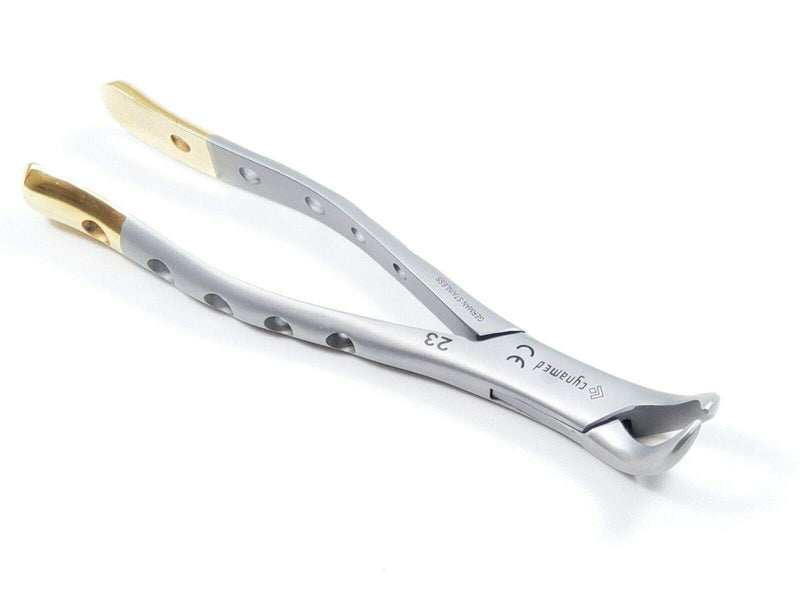 Premium German Dental Extracting Extraction Forceps #150#151#23 Gold Handle-Extraction Forceps Dental Instruments-Cynamed