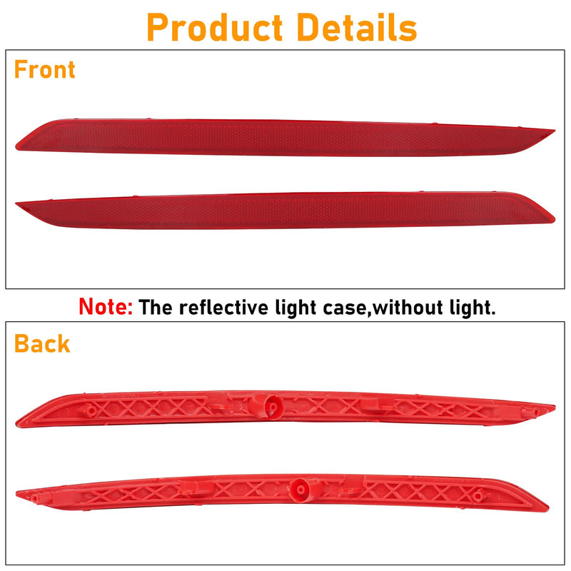 Compatible with Hyundai Elantra Rear Bumper Reflector 2017 2018,Left Driver & Right Passenger Side Rear Bumper Red Marker Trim,6th Gen Elantra Back Reflector Light W/O Bulb Replacement(1Pair) 17-18 Elantra Rear Reflector