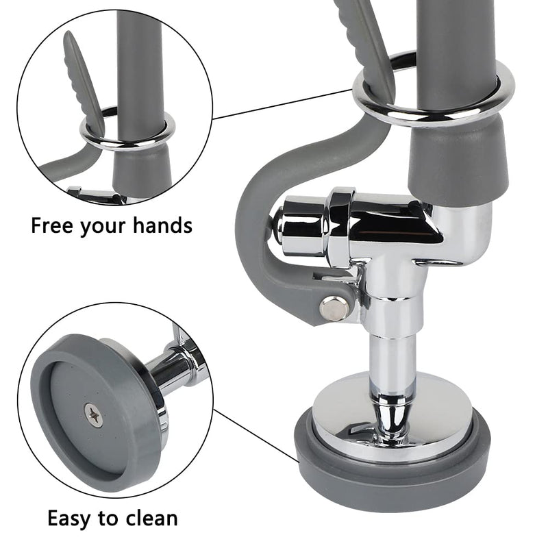 Pre Rinse Sprayer Valve Fits for T&S Brass Spray Valve Replace B-0107, High-Pressure Commercial Pre Rinse Spray Head Dish Sprayer Replacement Kit for Restaurant Industrial Faucets