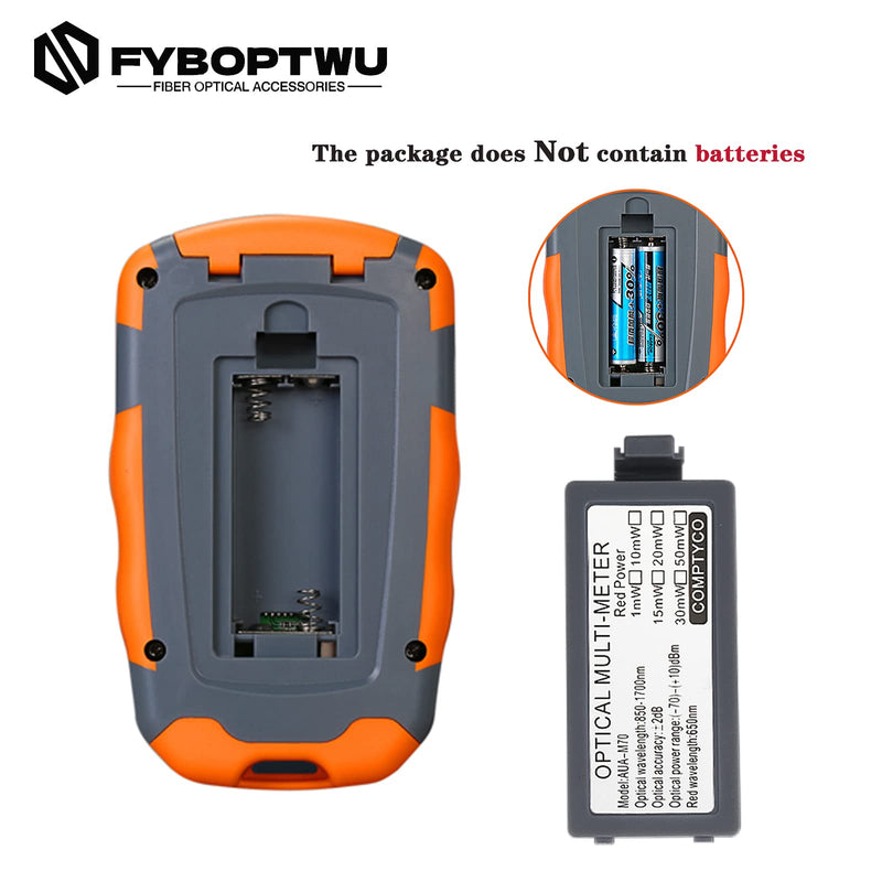 1pc 4 in 1 Function Visual Fault Locator & OPM Portable Optical Power Meter (FC/SC/ST) & RJ45 Network Test & LED Lighting, Portable Fiber Optic Tester, Range: (-70) dBm ~ (+10) dBm