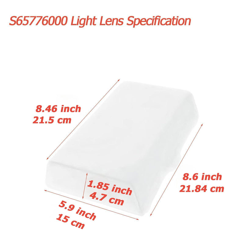65776000 S65776000 Ventilation Lens Replacement Part For Bathroom Exhaust Fan Light Lens Fits For 663,663LN,F350C3,VF305CN,White(2 packs) 2