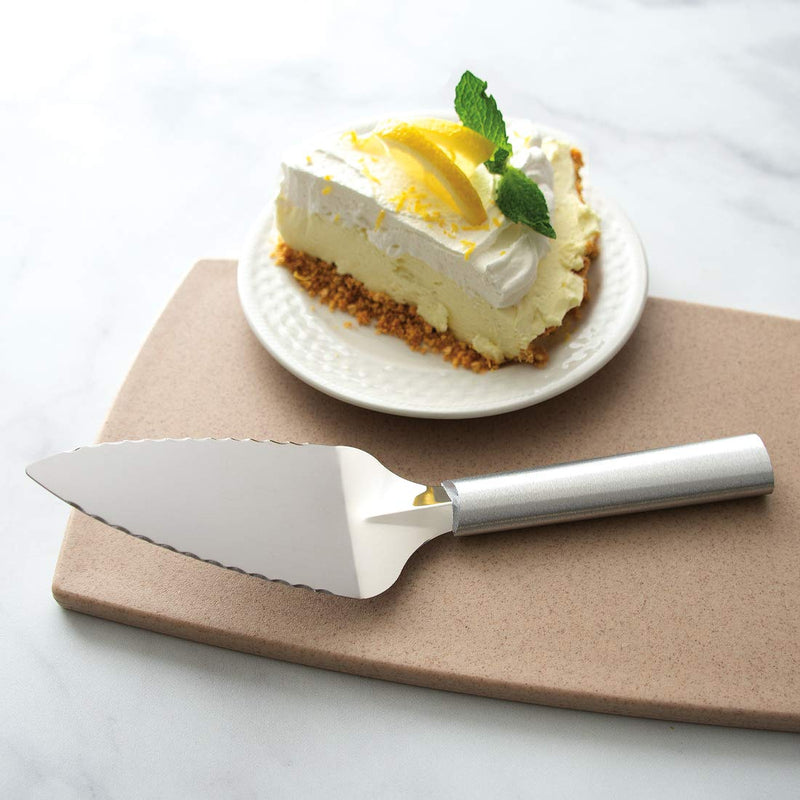 RADA Cutlery Serrated Pie Server, Silver Handle, Pack of 2