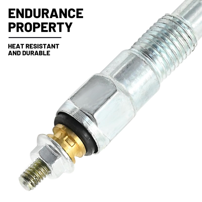 3Pcs Glow Plugs, Replacement for Kubota Engine D600 D750 D850 D950 Replacement for Kubota Compact Tractors B7100 B7100HST-DT B7100HST-E, Replaces 15261-65510