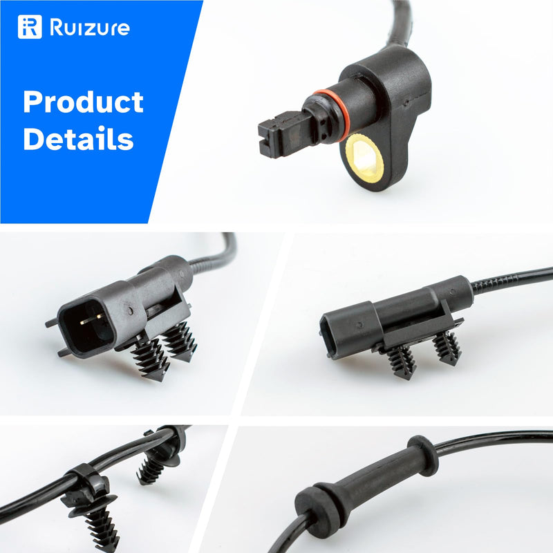 Front ABS Wheel Speed Sensor Left Right fit for Jeep Wrangler 2007 2008 2009 2010 2011 2012 2013 2014 2015 2016 2017, Driver Passenger Side, ALS1918 68003281AC 68003281AA, 2pcs