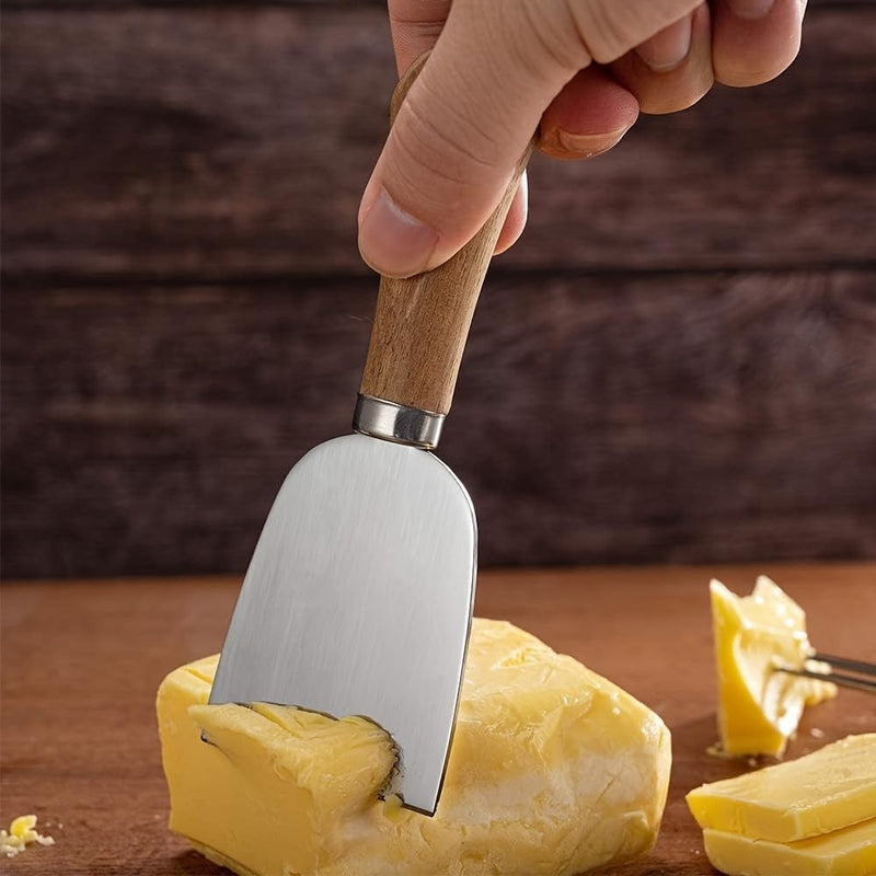 Charcuterie Board Accessories Spreader Knife Set Cheese Butter with Wooden Handles Mini Serving Tongs Spoons Forks Toothpick Flags for party Wedding Christmas (ABX-6) ABX-6