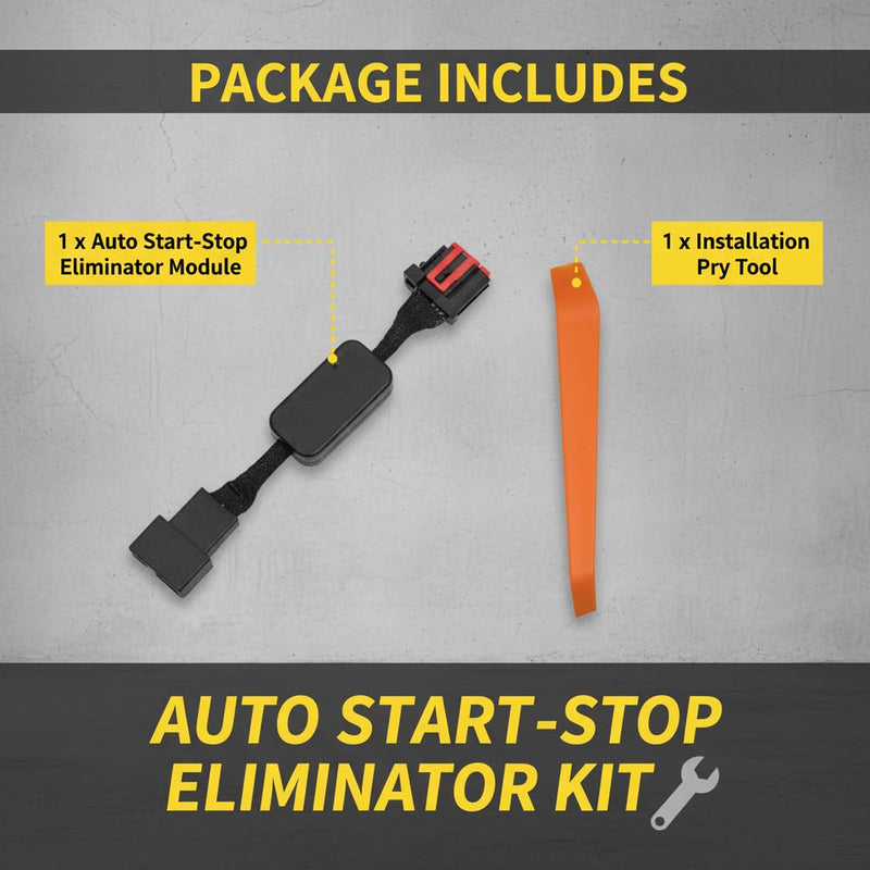 Auto Start Stop Eliminator Fit for Ford F-150 2021 2022 2023 2024 2025, Plug & Play Automatic Start-Stop Deactivate Harness, A-Off Disable Adapter with Smart Memory Function