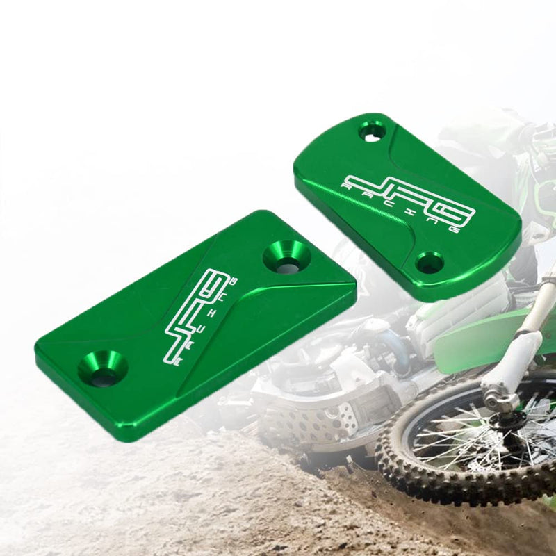 Motorcycle Front Rear Clutch Brake Reservoir Fluid Cover Cap CNC for Dirt Bike KX65 01-21 KX80 KX85 KX100 98-21 KX125 92-08 KX250 93-08 KX250F 04-18 KX250 19-20 KX450F 06-18 KLX300R 20 KLX450R 08-15